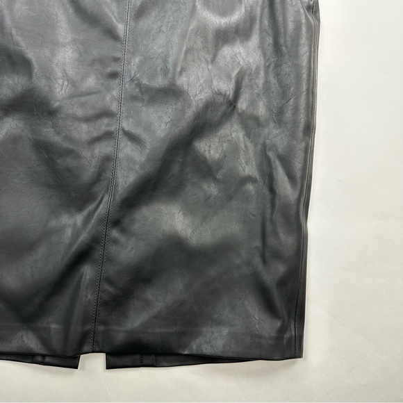 BLANK NYC Black Faux Leather Stretch Pencil Skirt Size 30 - Picture 5 of 11